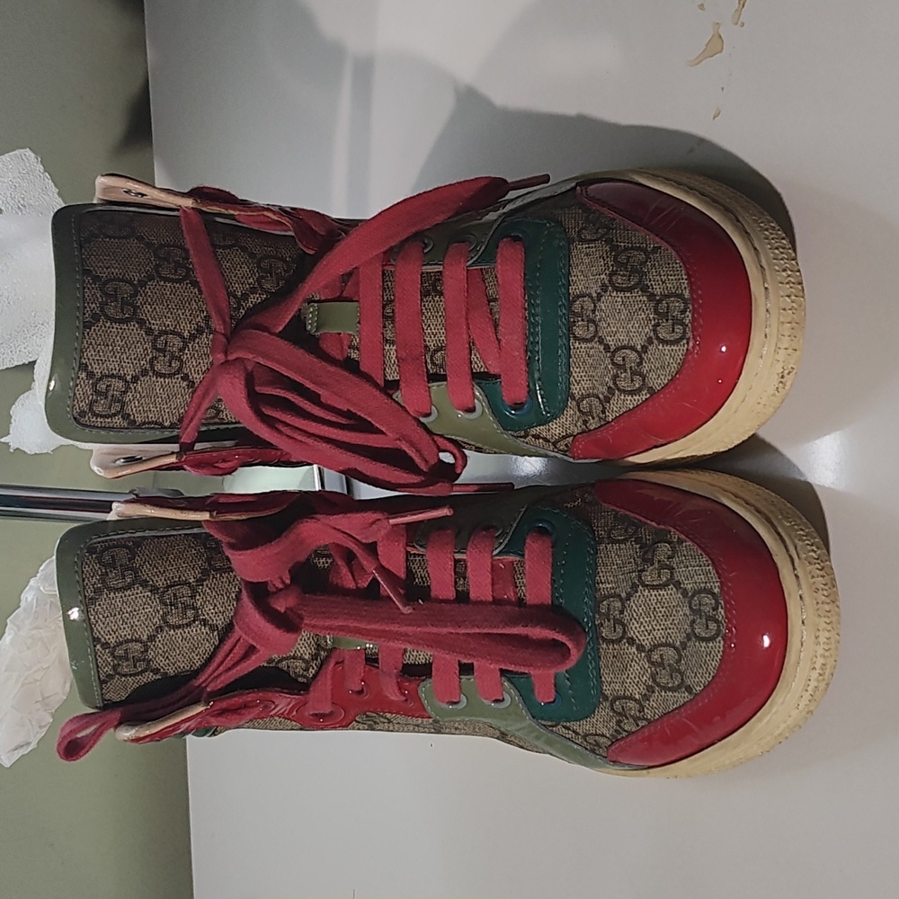 Gucci High-Tops with Red and Green Details